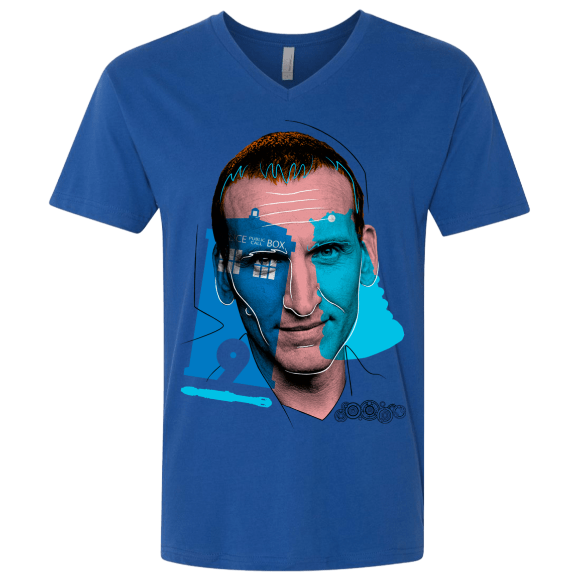 T-Shirts Royal / X-Small Doctor Warwhol 9 Men's Premium V-Neck