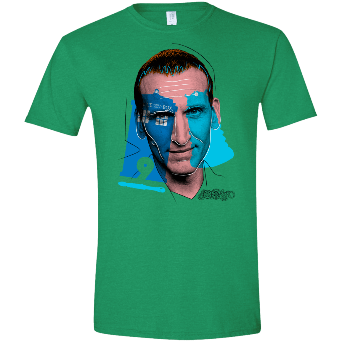 T-Shirts Heather Irish Green / S Doctor Warwhol 9 Men's Semi-Fitted Softstyle