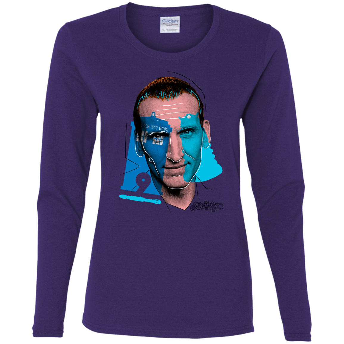 T-Shirts Purple / S Doctor Warwhol 9 Women's Long Sleeve T-Shirt