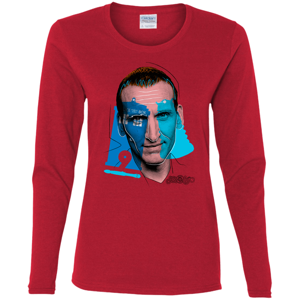 T-Shirts Red / S Doctor Warwhol 9 Women's Long Sleeve T-Shirt