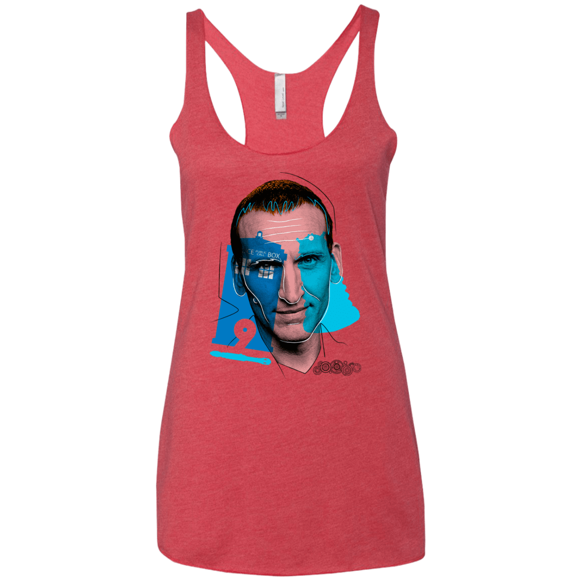 T-Shirts Vintage Red / X-Small Doctor Warwhol 9 Women's Triblend Racerback Tank