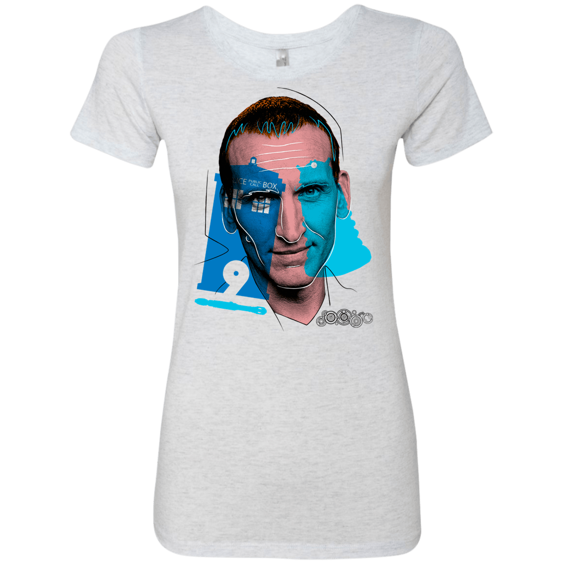 T-Shirts Heather White / S Doctor Warwhol 9 Women's Triblend T-Shirt