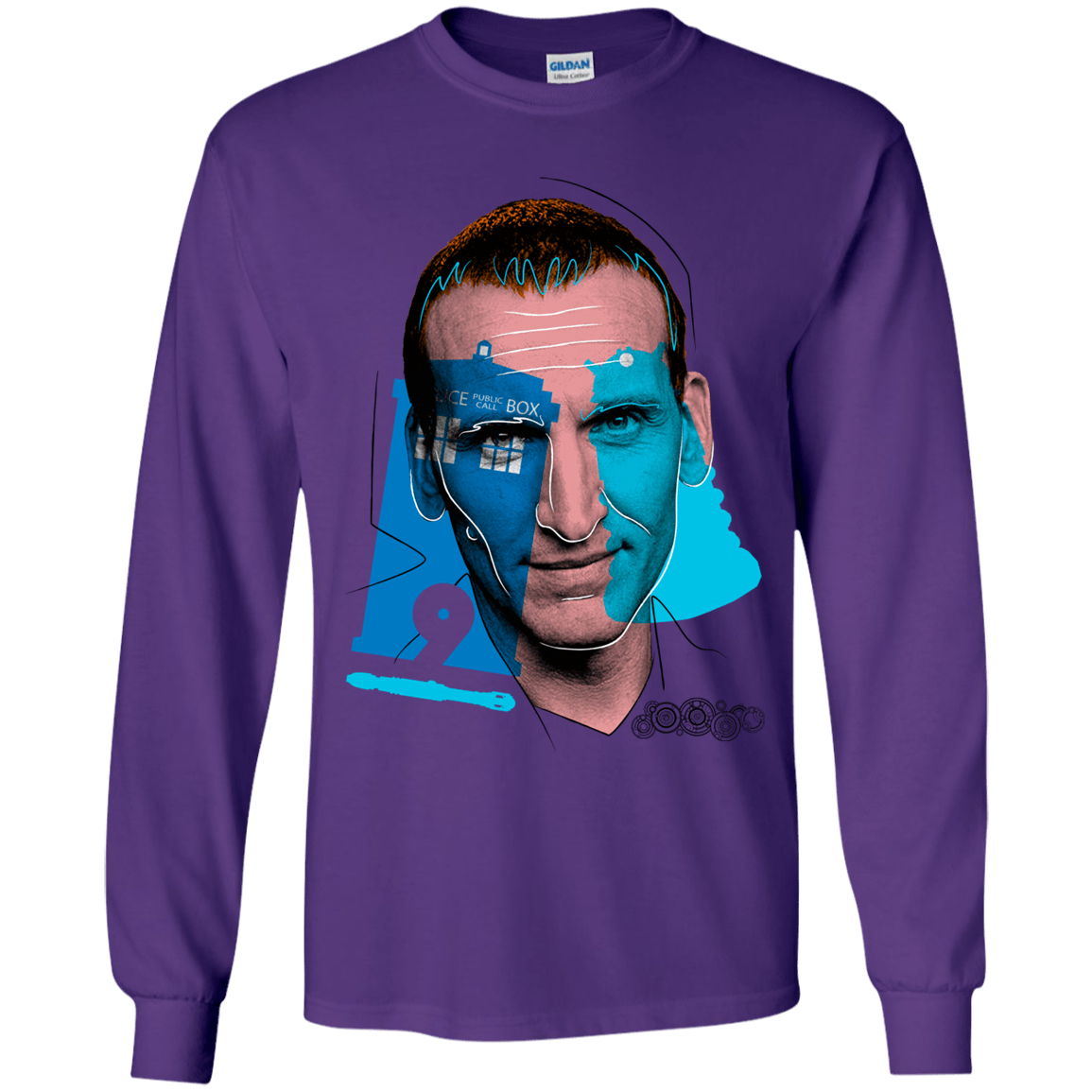 T-Shirts Purple / YS Doctor Warwhol 9 Youth Long Sleeve T-Shirt