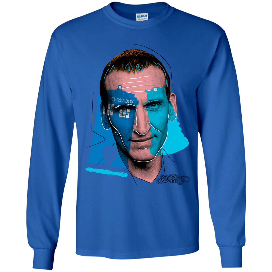 T-Shirts Royal / YS Doctor Warwhol 9 Youth Long Sleeve T-Shirt
