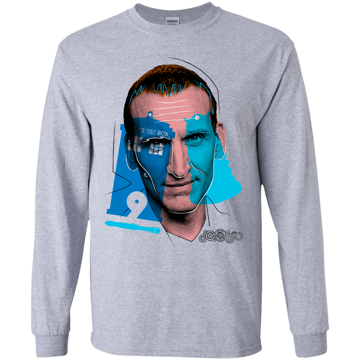 T-Shirts Sport Grey / YS Doctor Warwhol 9 Youth Long Sleeve T-Shirt