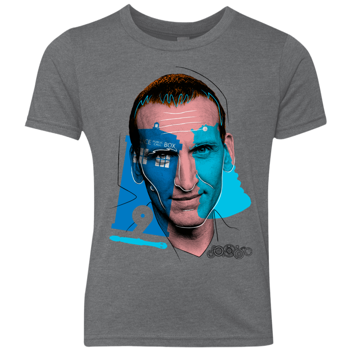 T-Shirts Premium Heather / YXS Doctor Warwhol 9 Youth Triblend T-Shirt