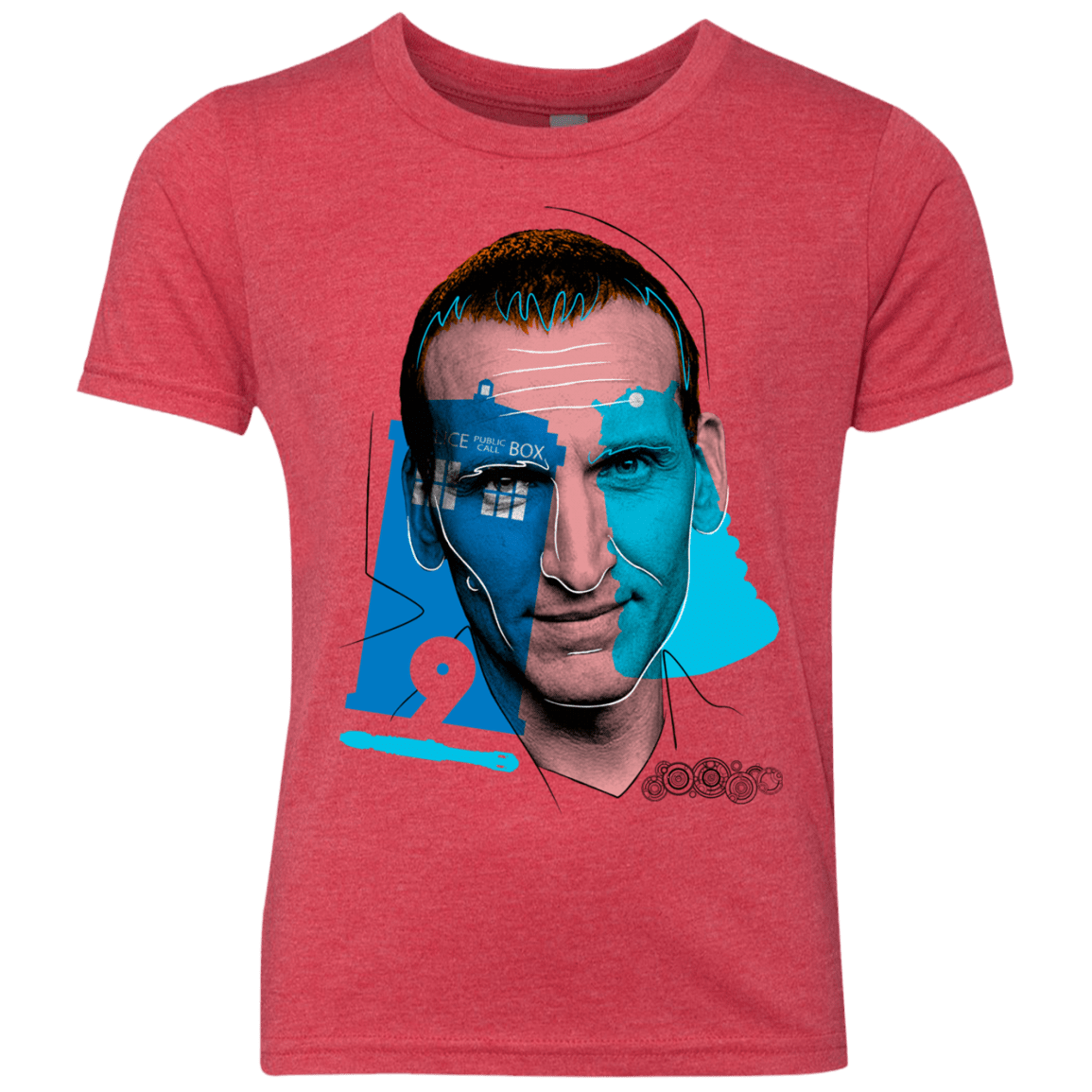 T-Shirts Vintage Red / YXS Doctor Warwhol 9 Youth Triblend T-Shirt