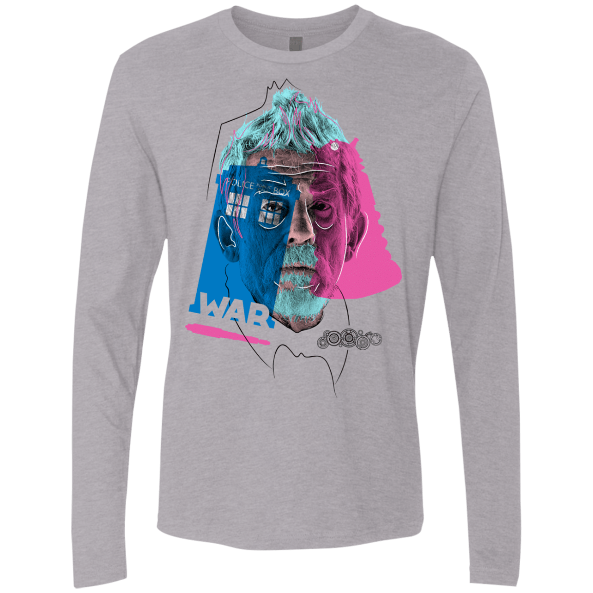 T-Shirts Heather Grey / S Doctor Warwhol War Men's Premium Long Sleeve