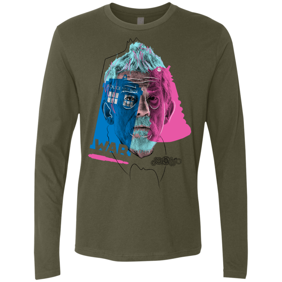 T-Shirts Military Green / S Doctor Warwhol War Men's Premium Long Sleeve