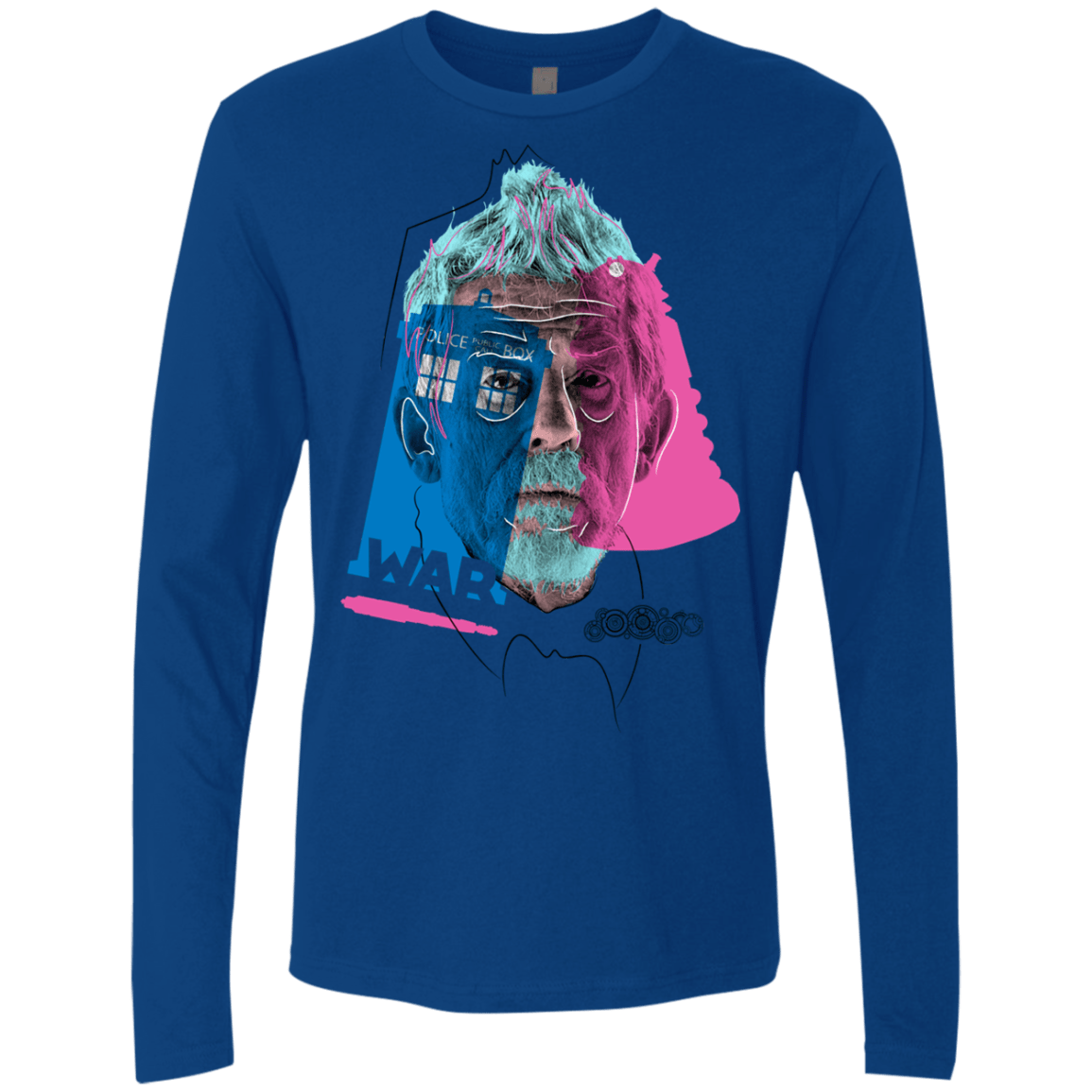 T-Shirts Royal / S Doctor Warwhol War Men's Premium Long Sleeve