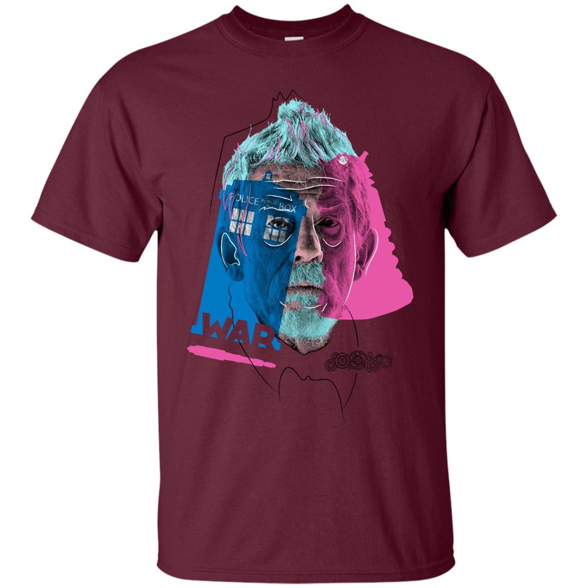 T-Shirts Maroon / S Doctor Warwhol War T-Shirt
