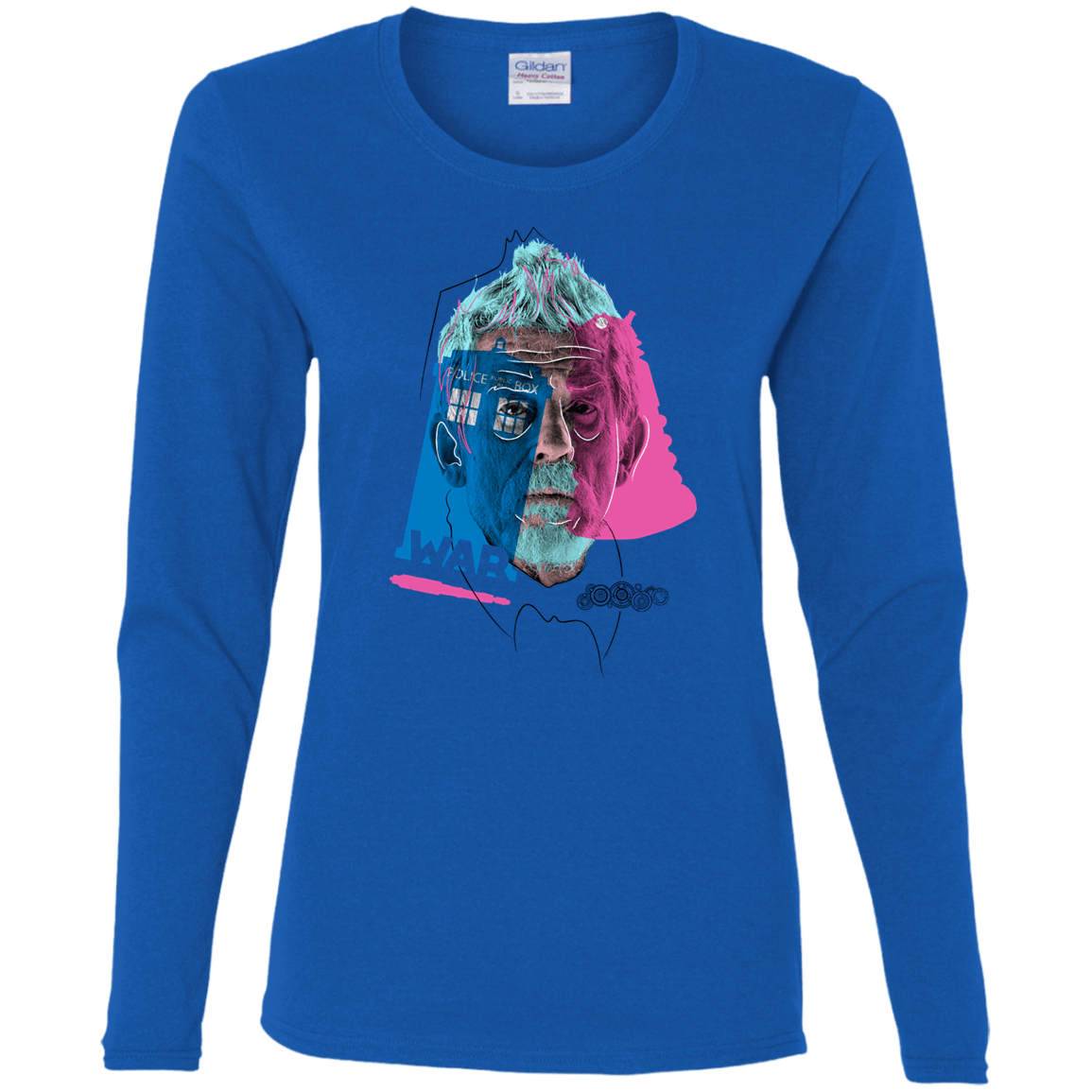 T-Shirts Royal / S Doctor Warwhol War Women's Long Sleeve T-Shirt
