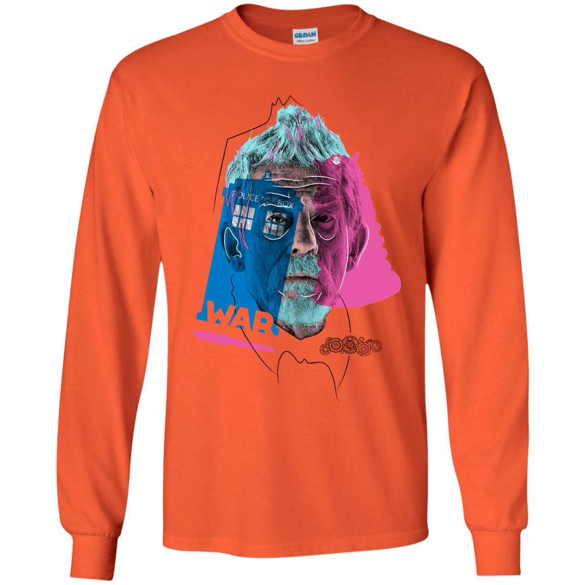T-Shirts Orange / YS Doctor Warwhol War Youth Long Sleeve T-Shirt