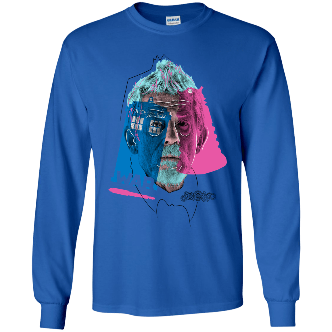 T-Shirts Royal / YS Doctor Warwhol War Youth Long Sleeve T-Shirt