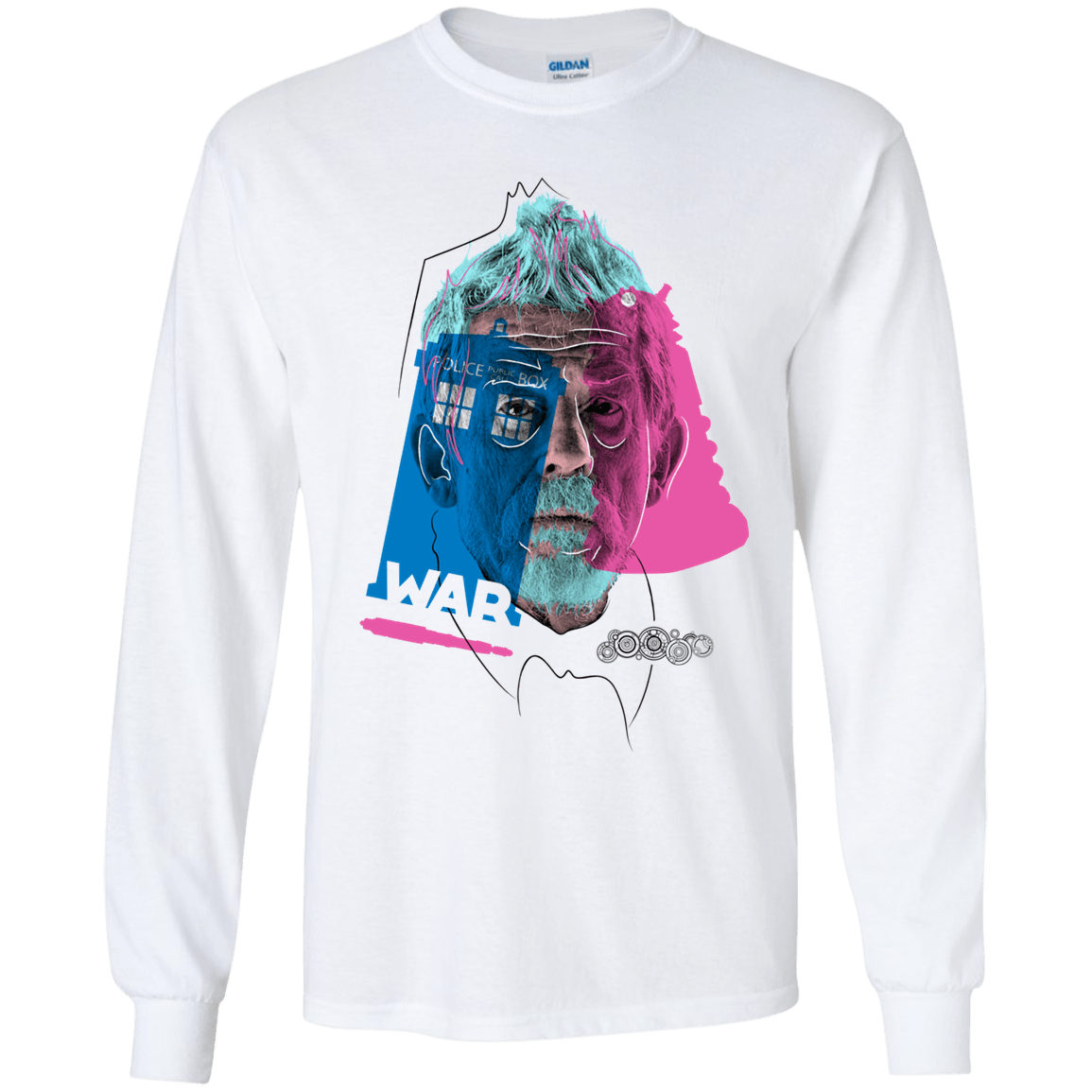 T-Shirts White / YS Doctor Warwhol War Youth Long Sleeve T-Shirt