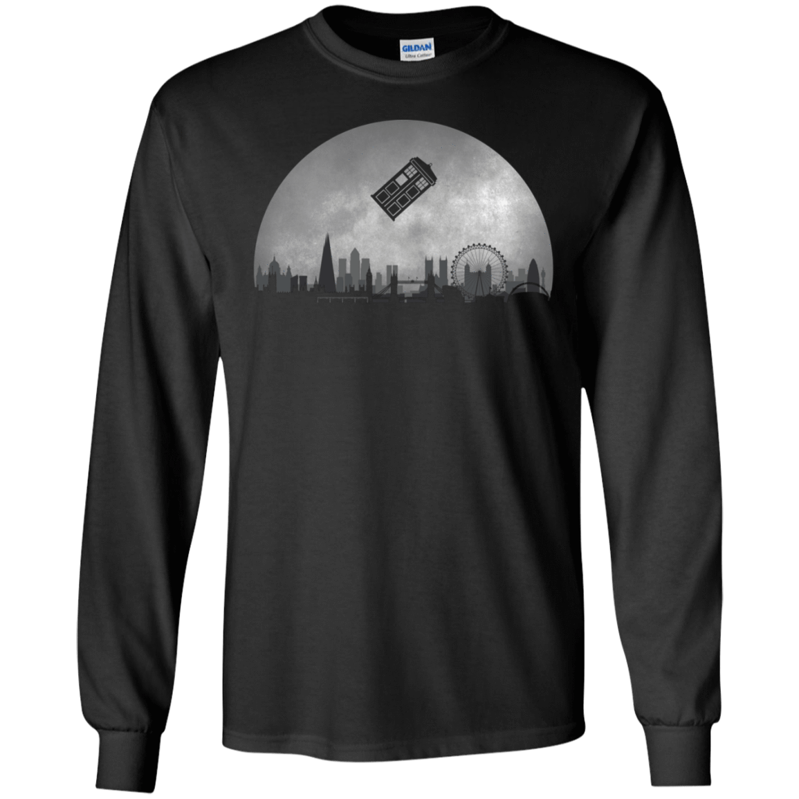 T-Shirts Black / S Doctor Who Tardis Pillow Men's Long Sleeve T-Shirt