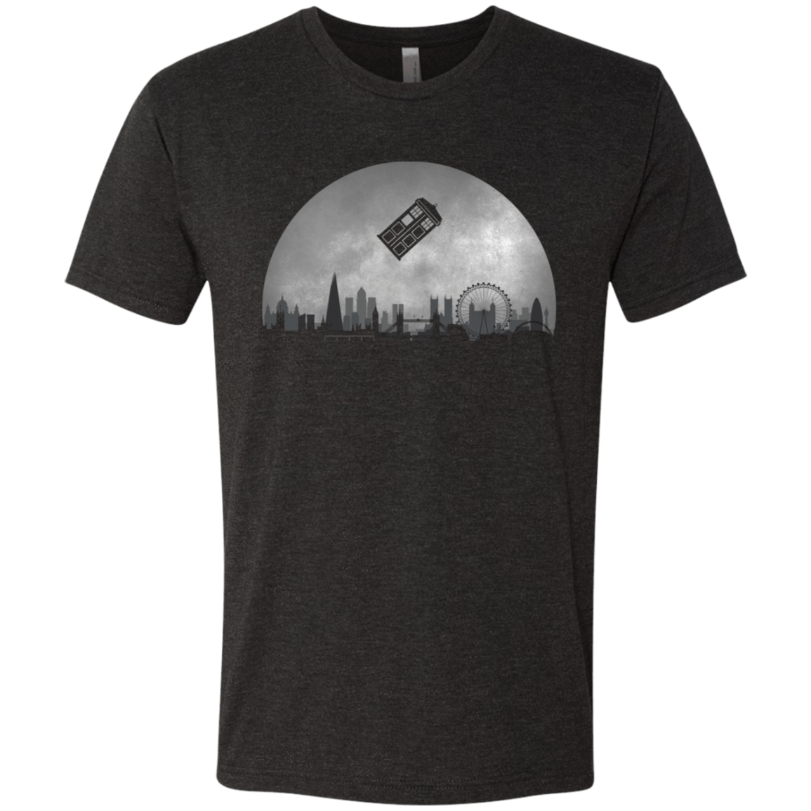 T-Shirts Vintage Black / S Doctor Who Tardis Pillow Men's Triblend T-Shirt