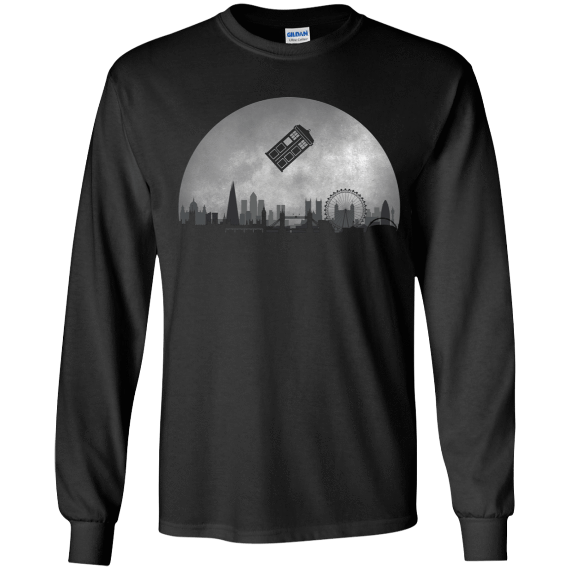 T-Shirts Black / YS Doctor Who Tardis Pillow Youth Long Sleeve T-Shirt