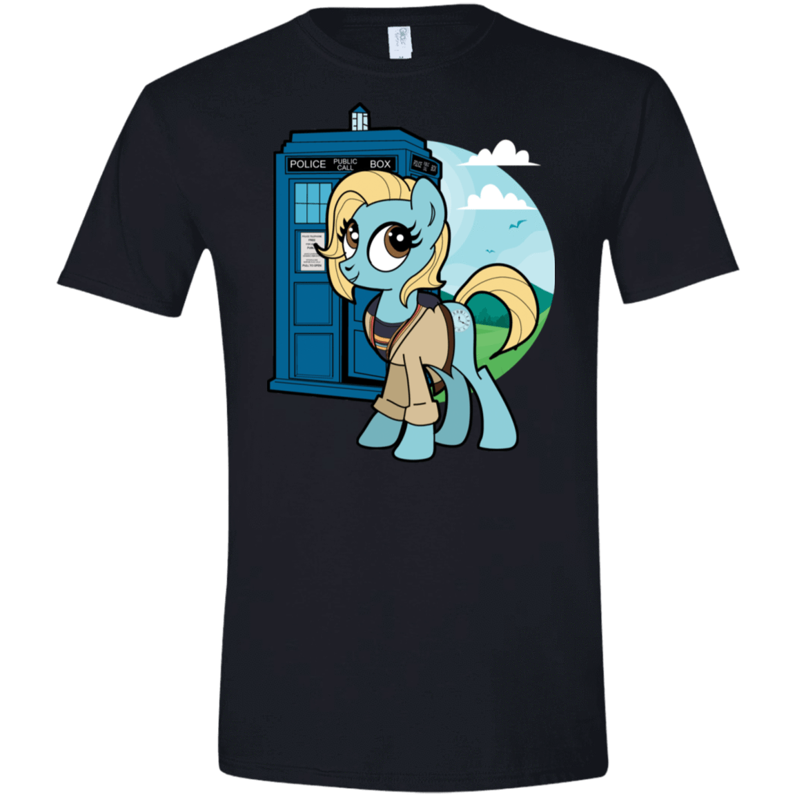 T-Shirts Black / X-Small Doctor Whooves 13 Men's Semi-Fitted Softstyle