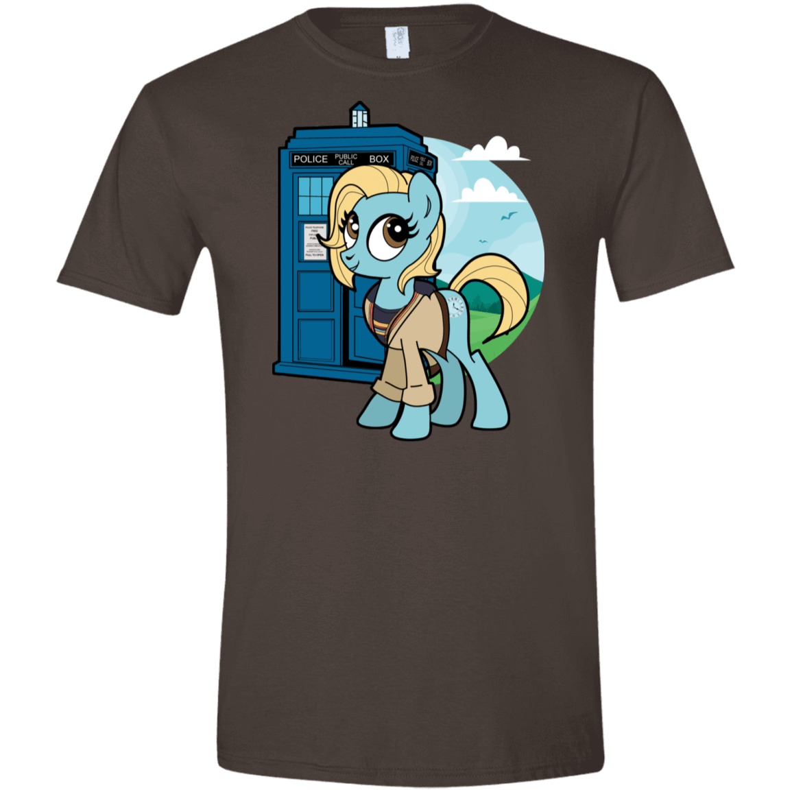 T-Shirts Dark Chocolate / S Doctor Whooves 13 Men's Semi-Fitted Softstyle