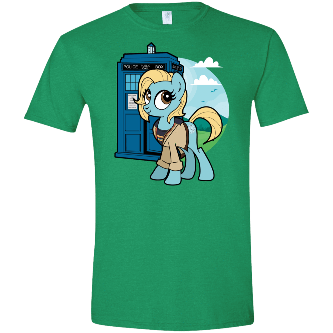 T-Shirts Heather Irish Green / S Doctor Whooves 13 Men's Semi-Fitted Softstyle