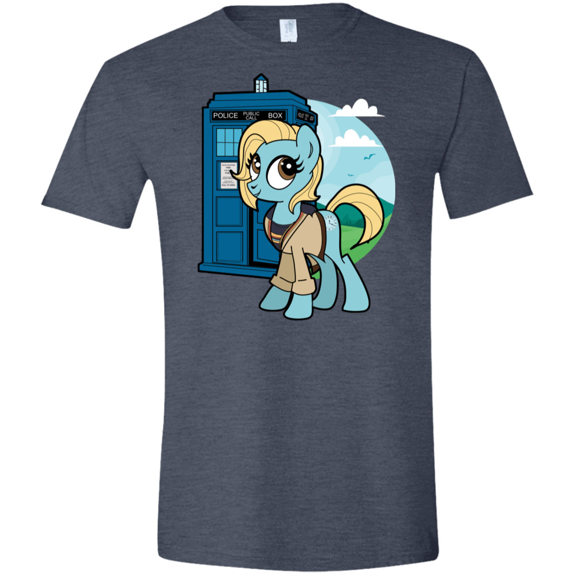 T-Shirts Heather Navy / S Doctor Whooves 13 Men's Semi-Fitted Softstyle