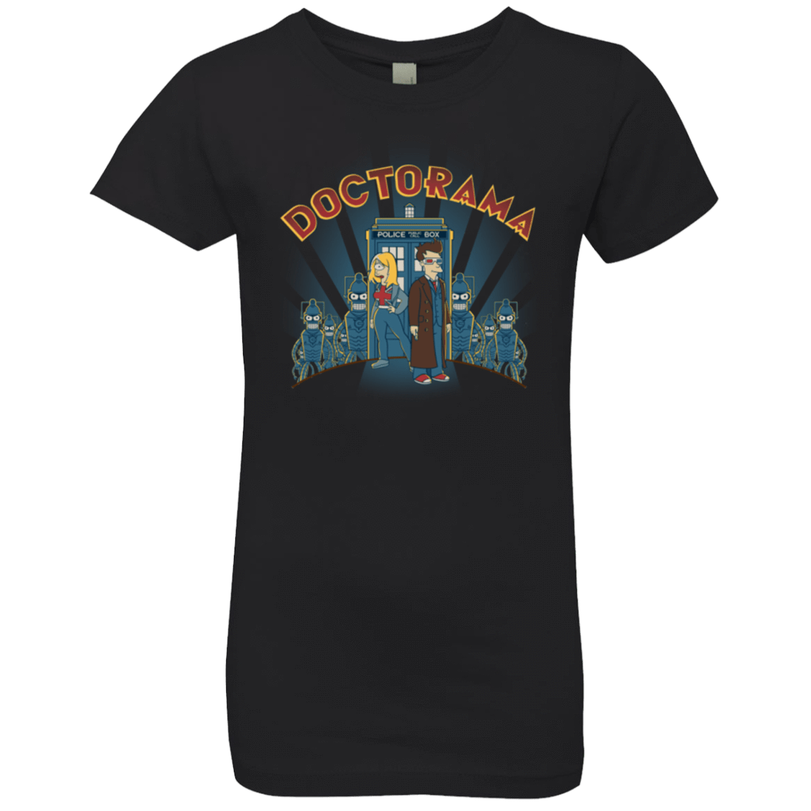 T-Shirts Black / YXS Doctorama (1) Girls Premium T-Shirt