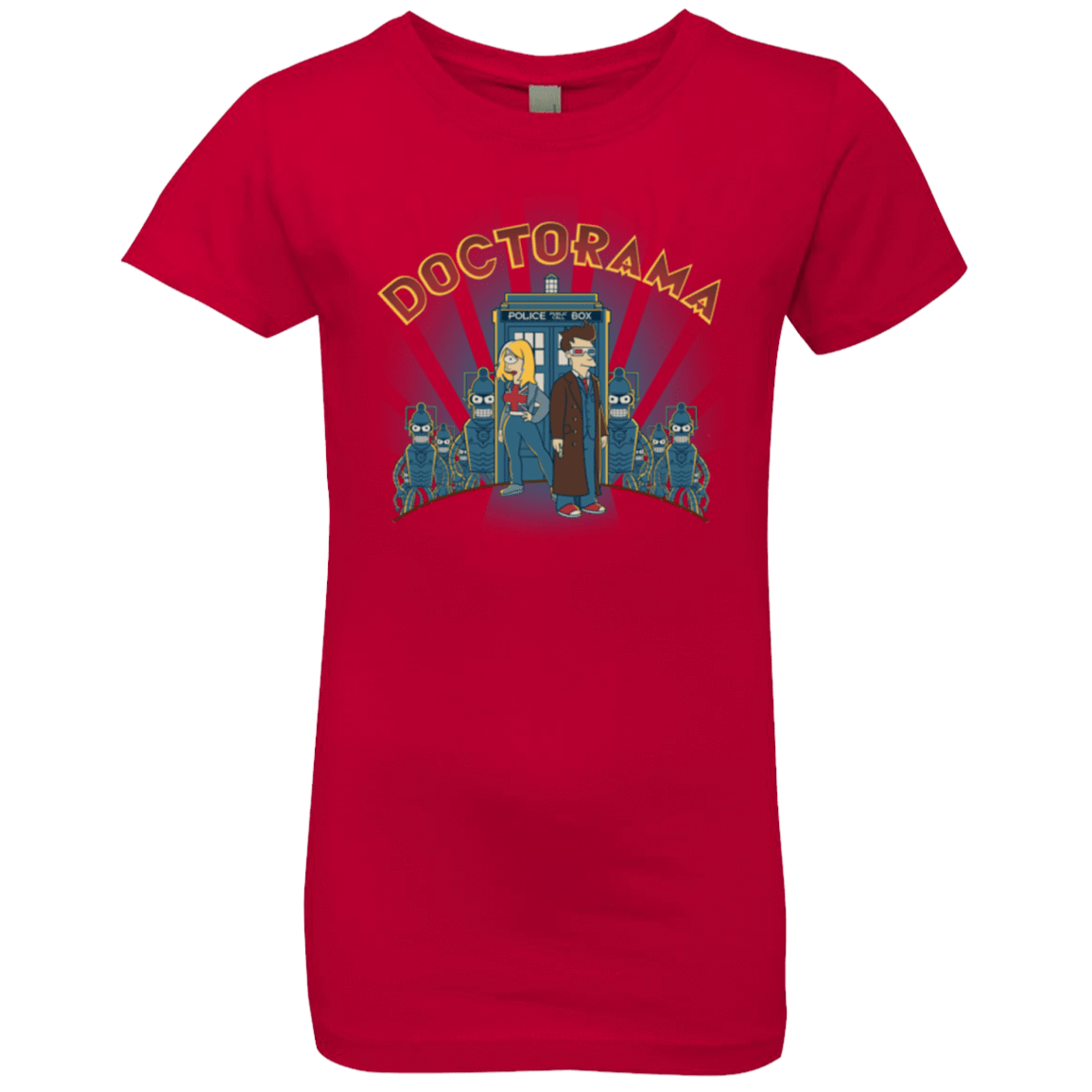 T-Shirts Red / YXS Doctorama (1) Girls Premium T-Shirt