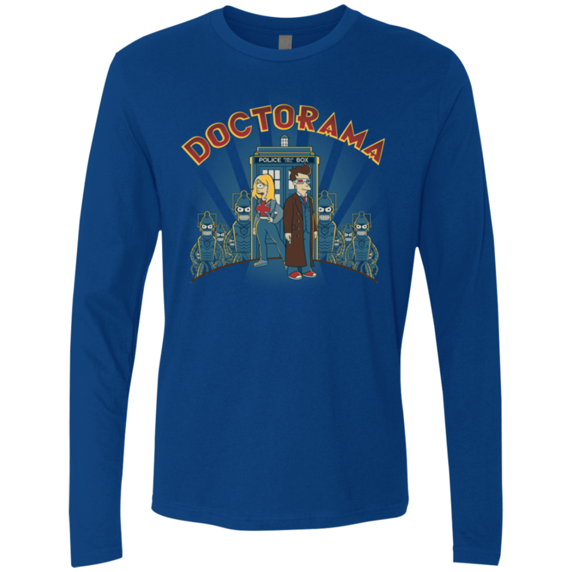 T-Shirts Royal / Small Doctorama (1) Men's Premium Long Sleeve