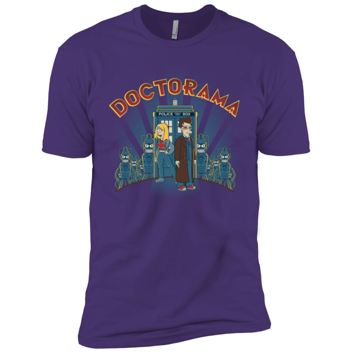 T-Shirts Purple / X-Small Doctorama (1) Men's Premium T-Shirt