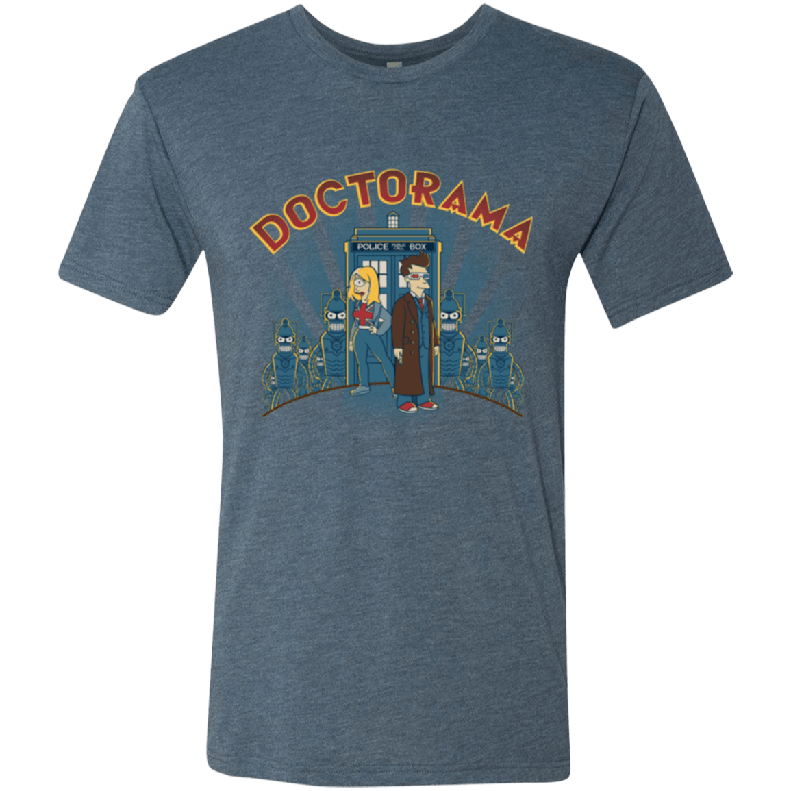 T-Shirts Indigo / Small Doctorama (1) Men's Triblend T-Shirt