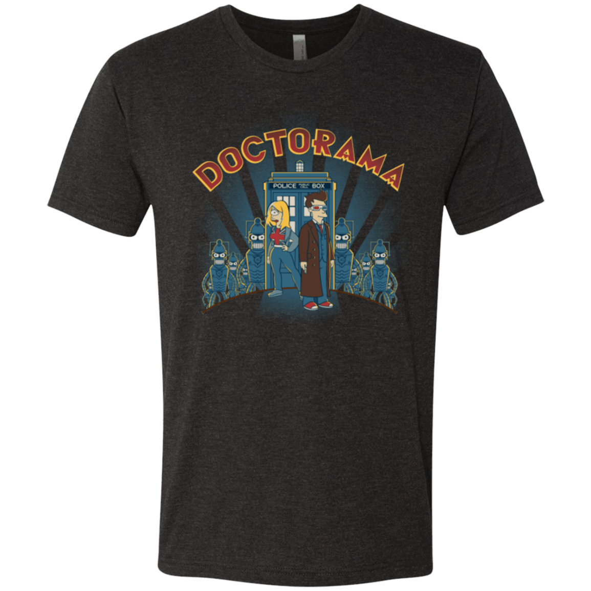T-Shirts Vintage Black / Small Doctorama (1) Men's Triblend T-Shirt