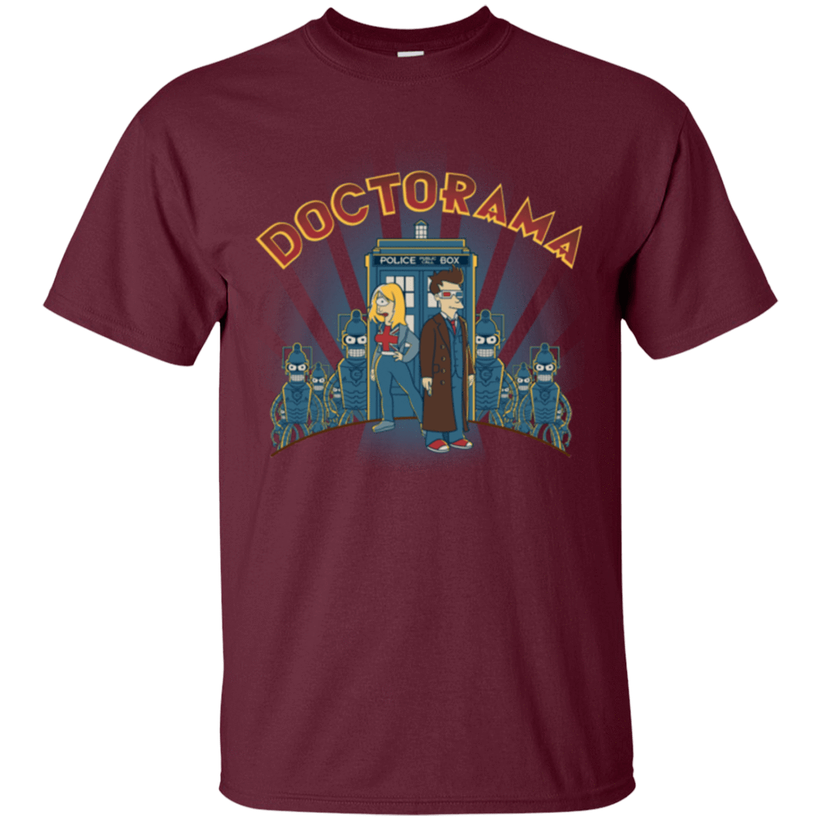 T-Shirts Maroon / Small Doctorama (1) T-Shirt