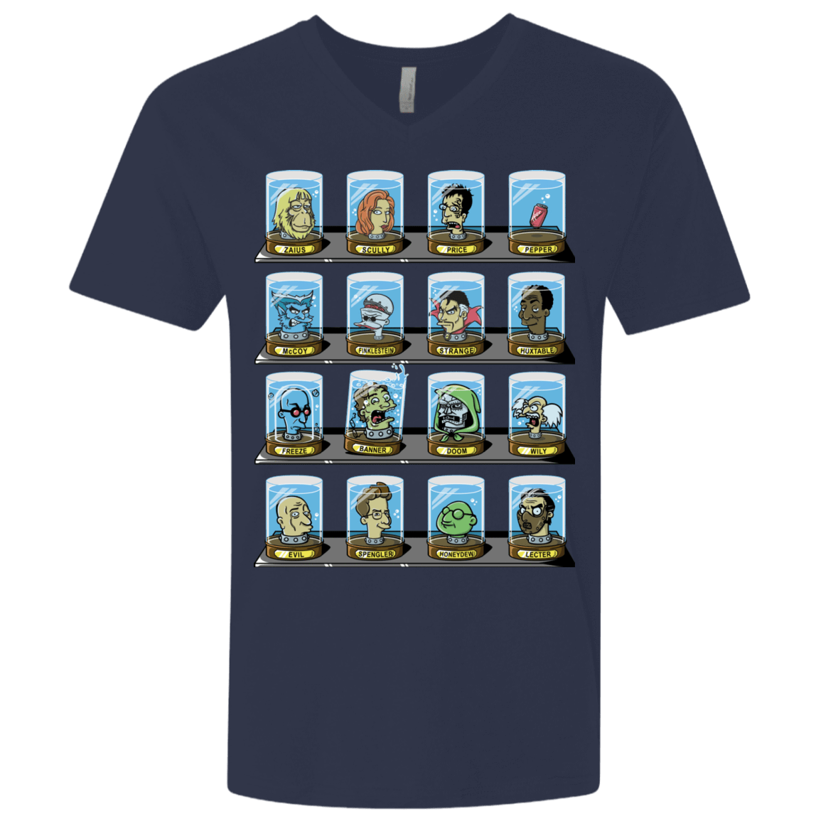T-Shirts Midnight Navy / X-Small Doctorama 2.0 Men's Premium V-Neck