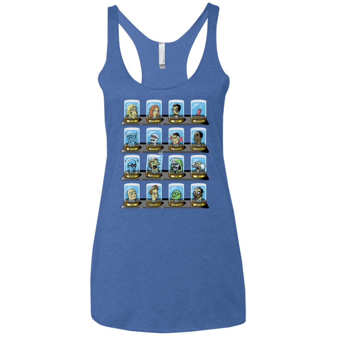 T-Shirts Vintage Royal / X-Small Doctorama 2.0 Women's Triblend Racerback Tank