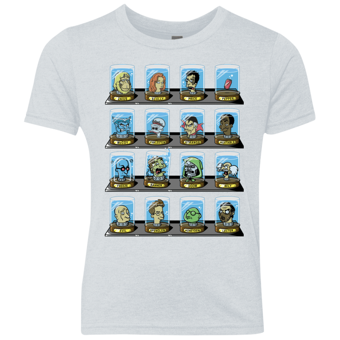 T-Shirts Heather White / YXS Doctorama 2.0 Youth Triblend T-Shirt