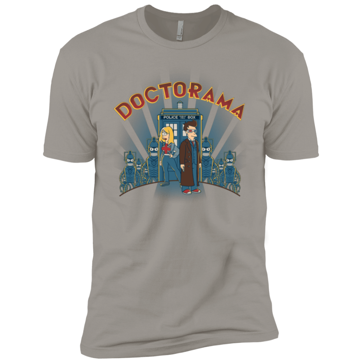 T-Shirts Light Grey / YXS DOCTORAMA (2) Boys Premium T-Shirt