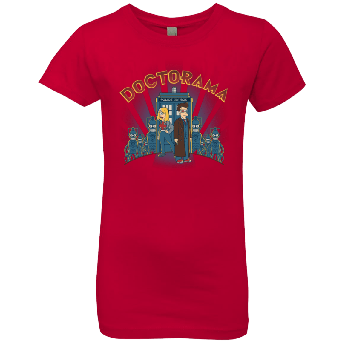 T-Shirts Red / YXS DOCTORAMA (2) Girls Premium T-Shirt