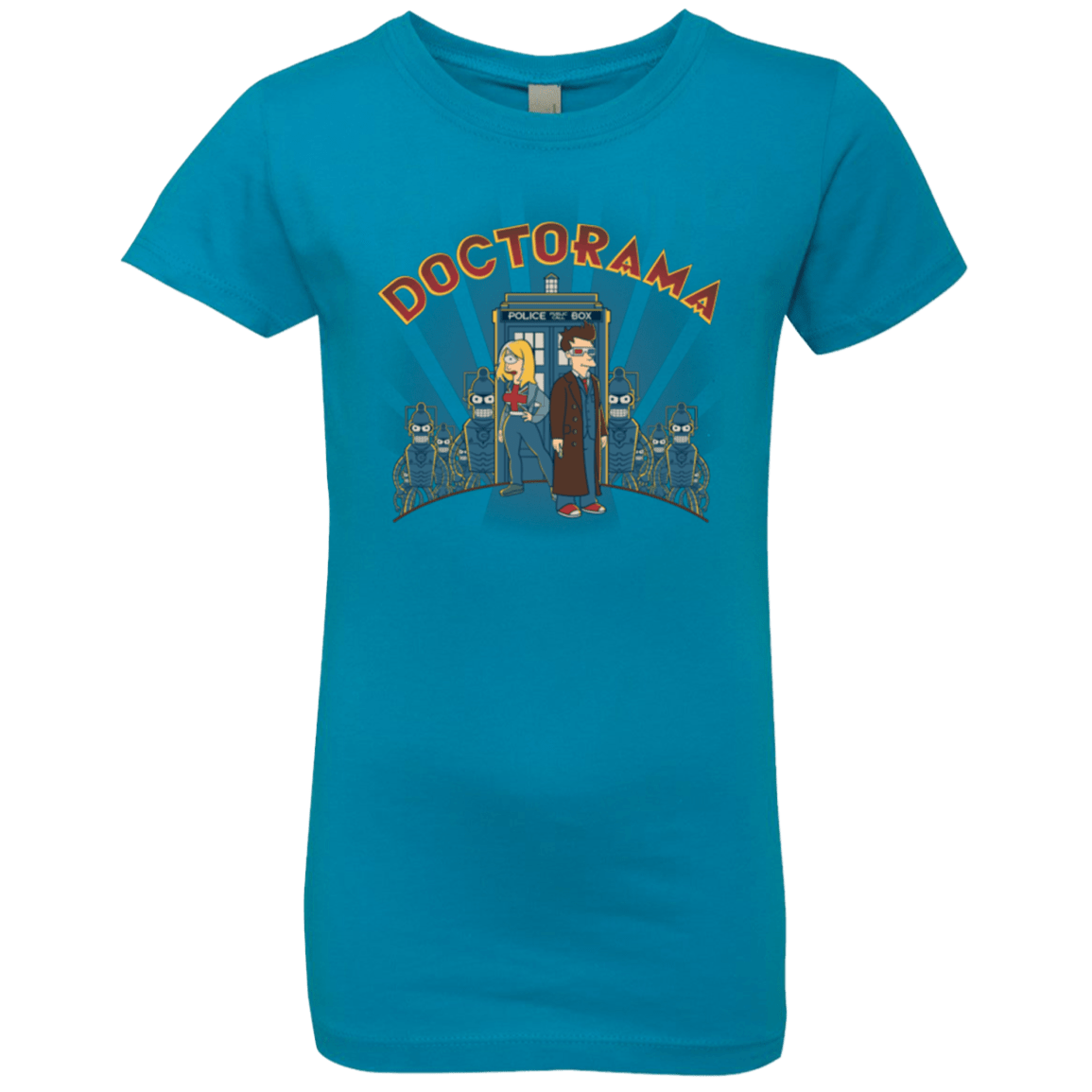 T-Shirts Turquoise / YXS DOCTORAMA (2) Girls Premium T-Shirt