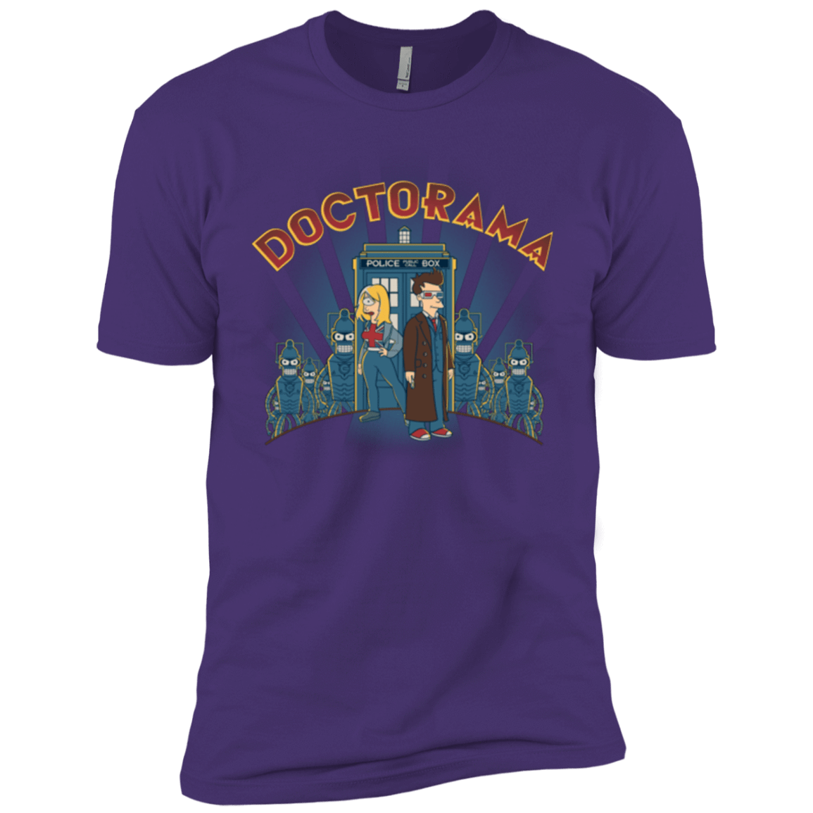 T-Shirts Purple / X-Small DOCTORAMA (2) Men's Premium T-Shirt