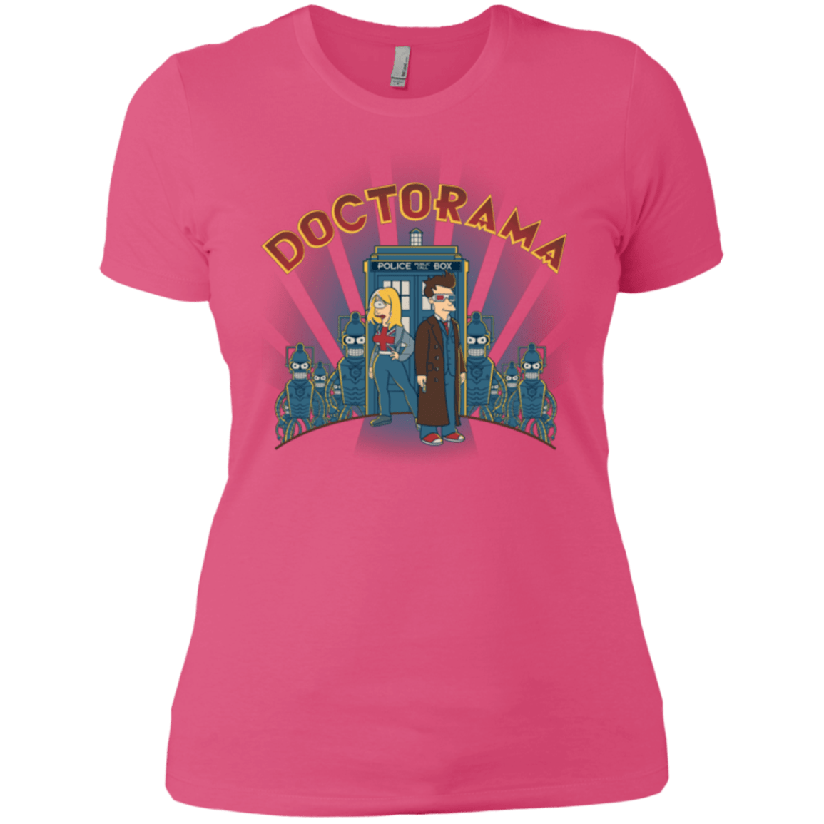 T-Shirts Hot Pink / X-Small DOCTORAMA (2) Women's Premium T-Shirt
