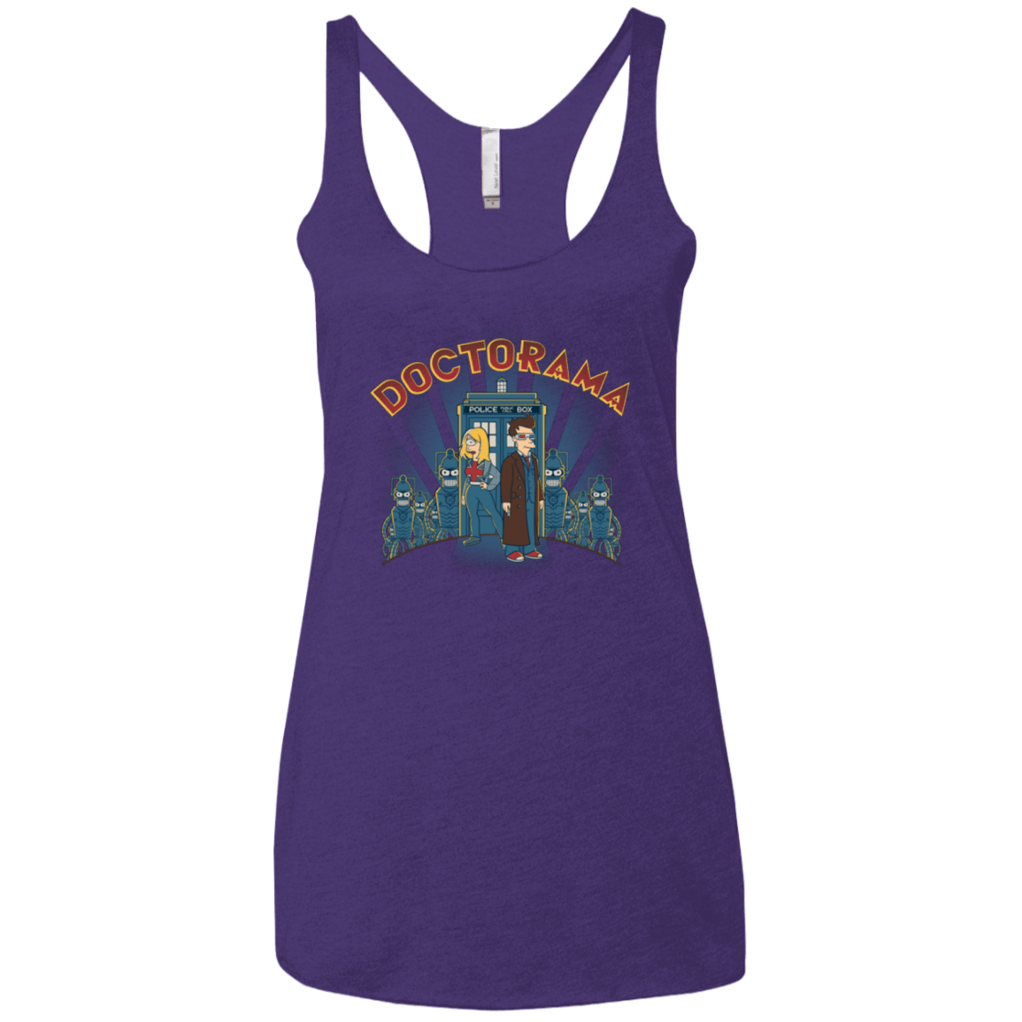 T-Shirts Purple / X-Small DOCTORAMA (2) Women's Triblend Racerback Tank
