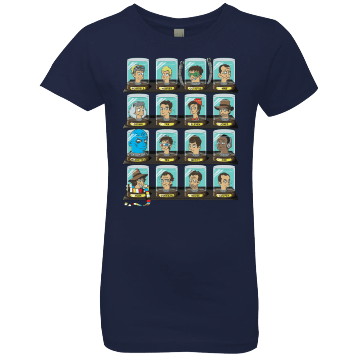 T-Shirts Midnight Navy / YXS Doctorama Girls Premium T-Shirt