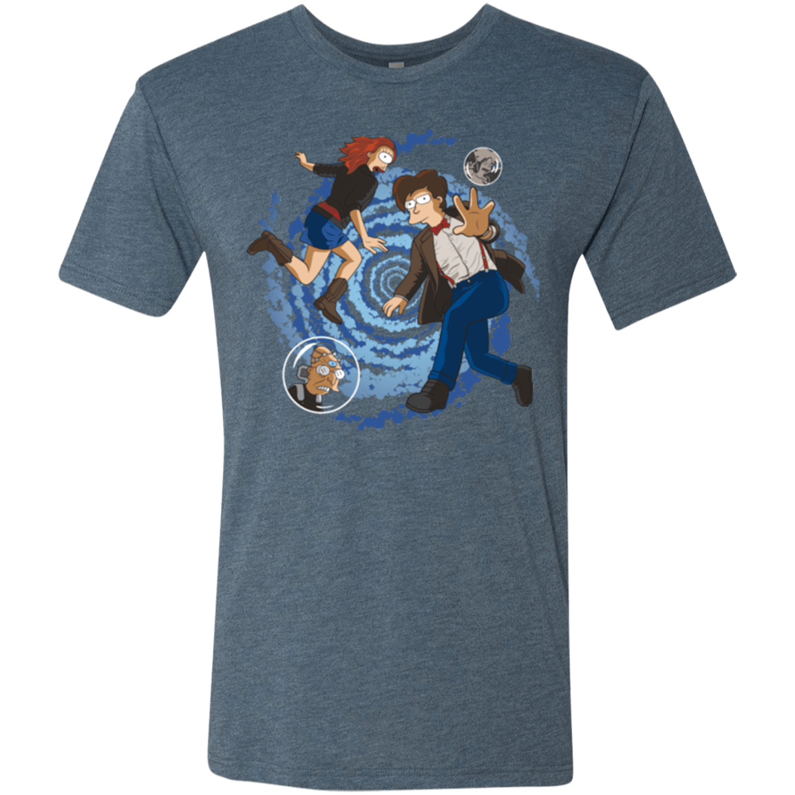 T-Shirts Indigo / Small Doctorama Returns Men's Triblend T-Shirt