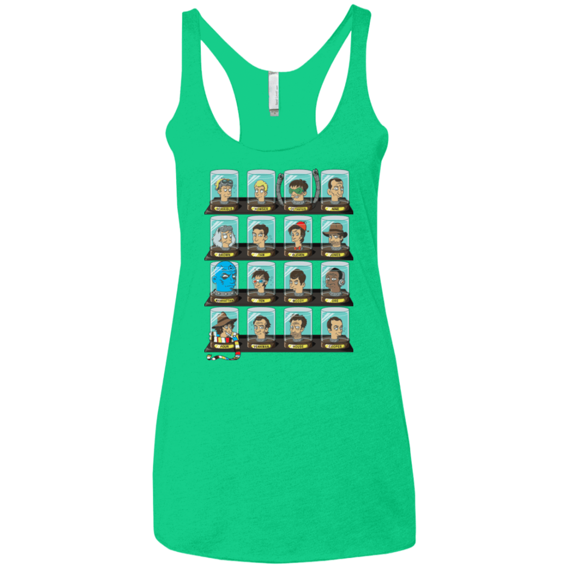 T-Shirts Envy / X-Small Doctorama Women's Triblend Racerback Tank