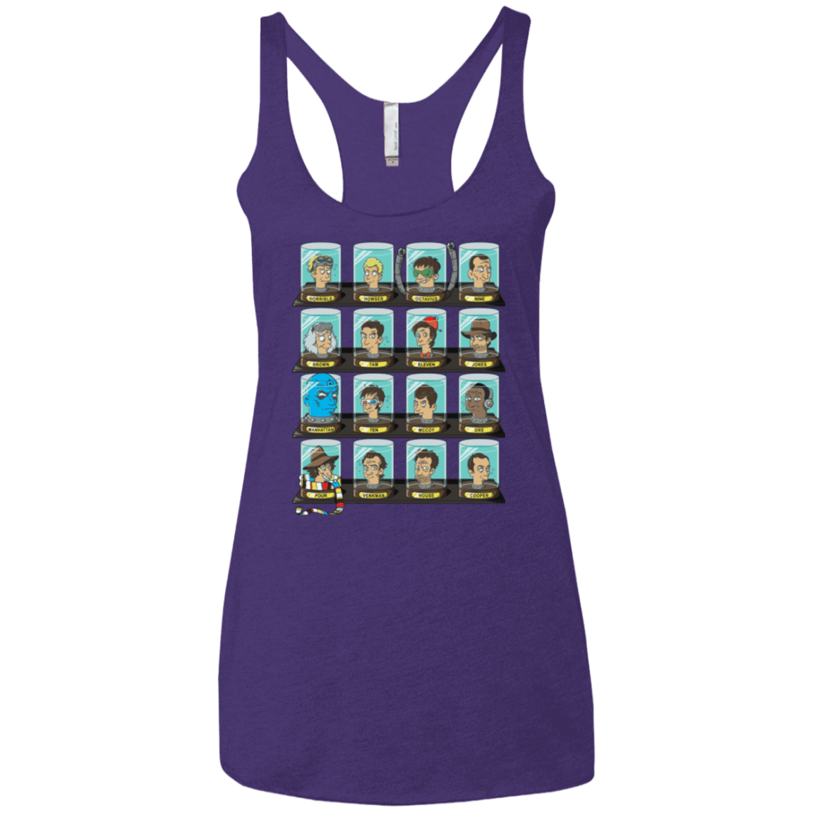 T-Shirts Purple / X-Small Doctorama Women's Triblend Racerback Tank