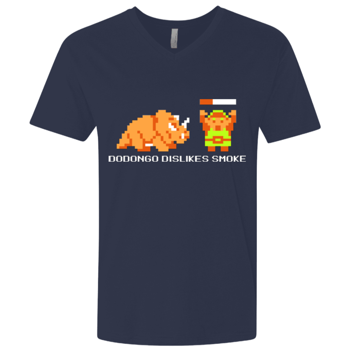 T-Shirts Midnight Navy / X-Small Dodongo Dislikes Smoke Men's Premium V-Neck