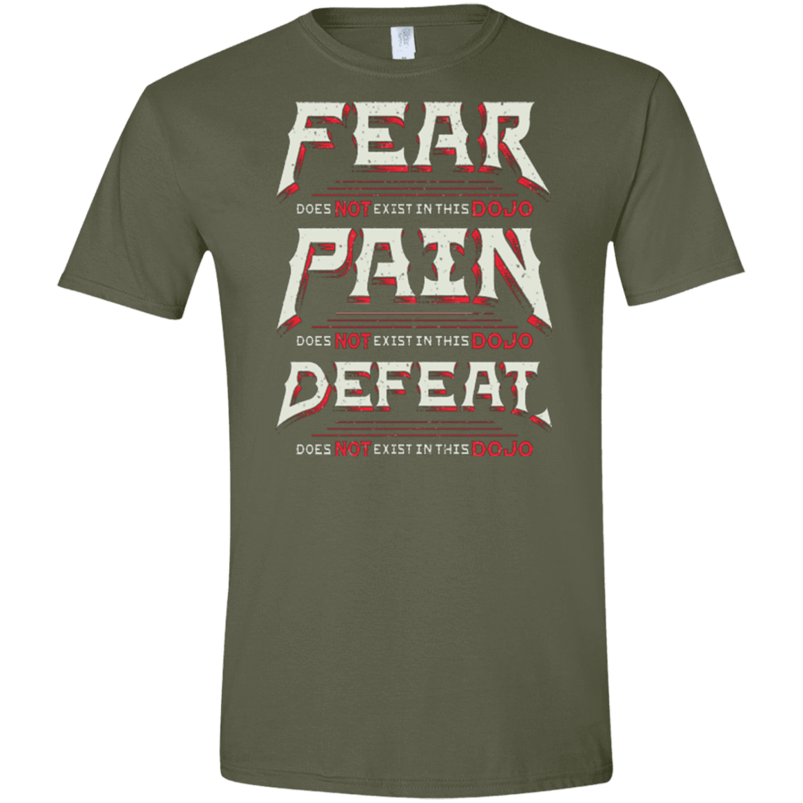 T-Shirts Military Green / S DOES NOT EXIST Men's Semi-Fitted Softstyle