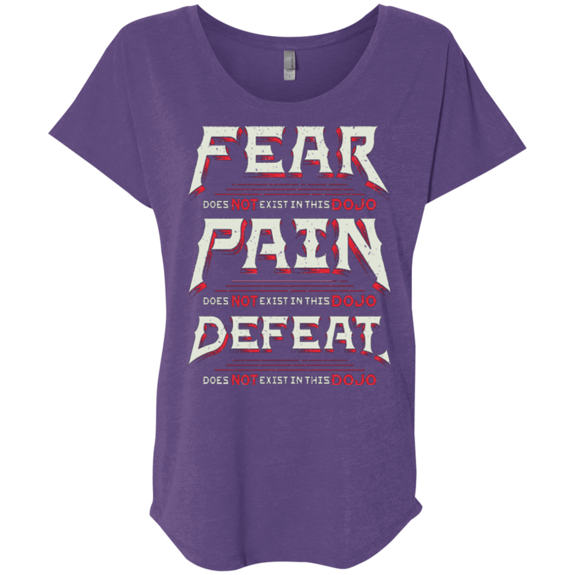 T-Shirts Purple Rush / X-Small DOES NOT EXIST Triblend Dolman Sleeve