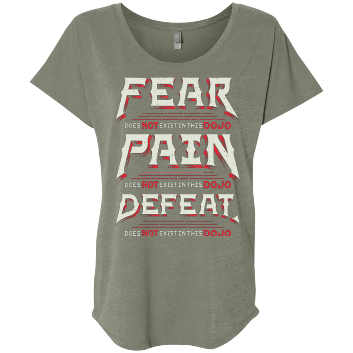 T-Shirts Venetian Grey / X-Small DOES NOT EXIST Triblend Dolman Sleeve